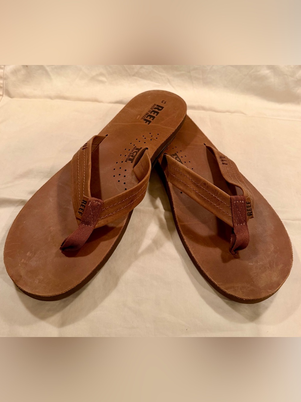 Men’s Leather Reef Flip Flops